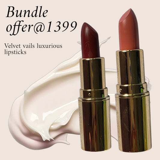 Bundle Offer - Velvet Vails Brown Laxurious Lipsticks