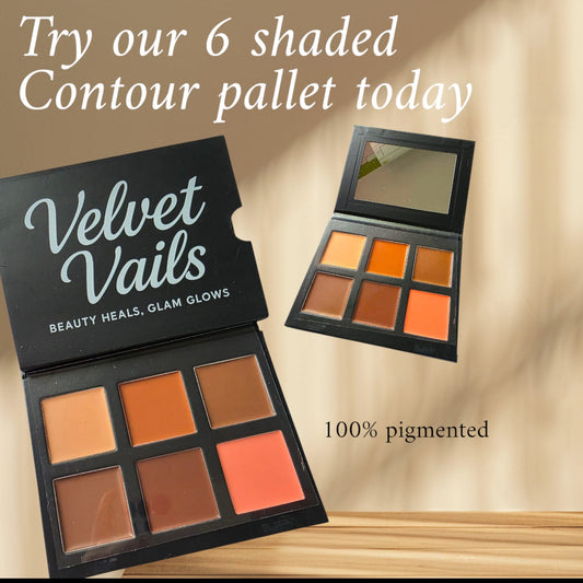 Velvet Vails Contour palette - containing 6 shades